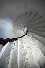 Unique Stairs Inside Wood Island Lighthouse in Maine